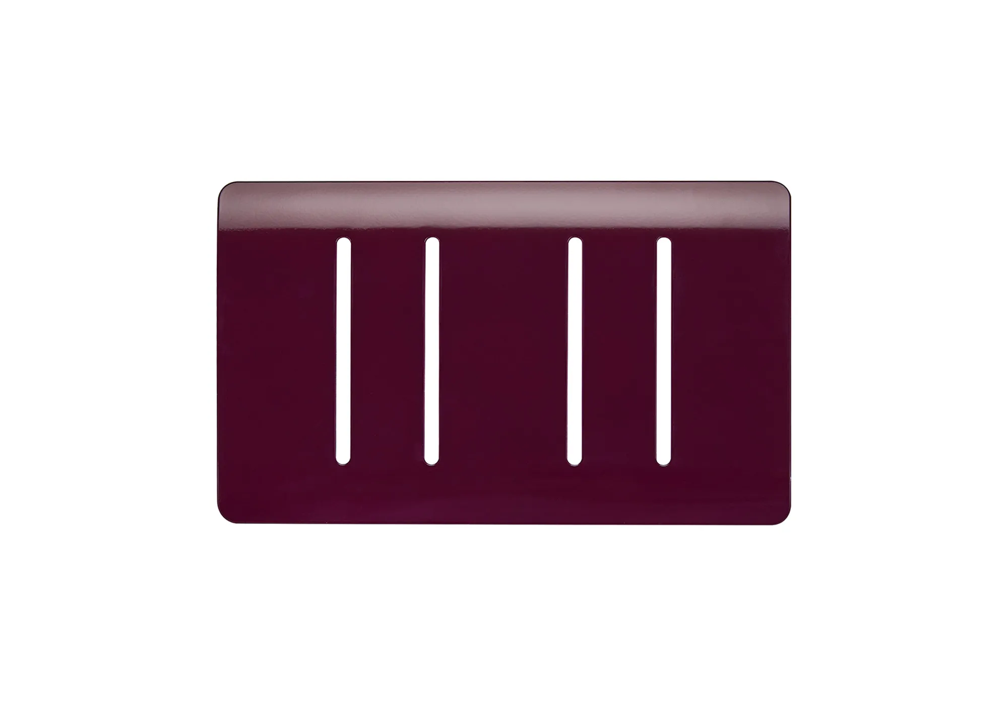 ART-SS44PL-SP  (FACEPLATE) 4 Gang 2 Way Rocker Light Switch 10AX Twin Plate Plum